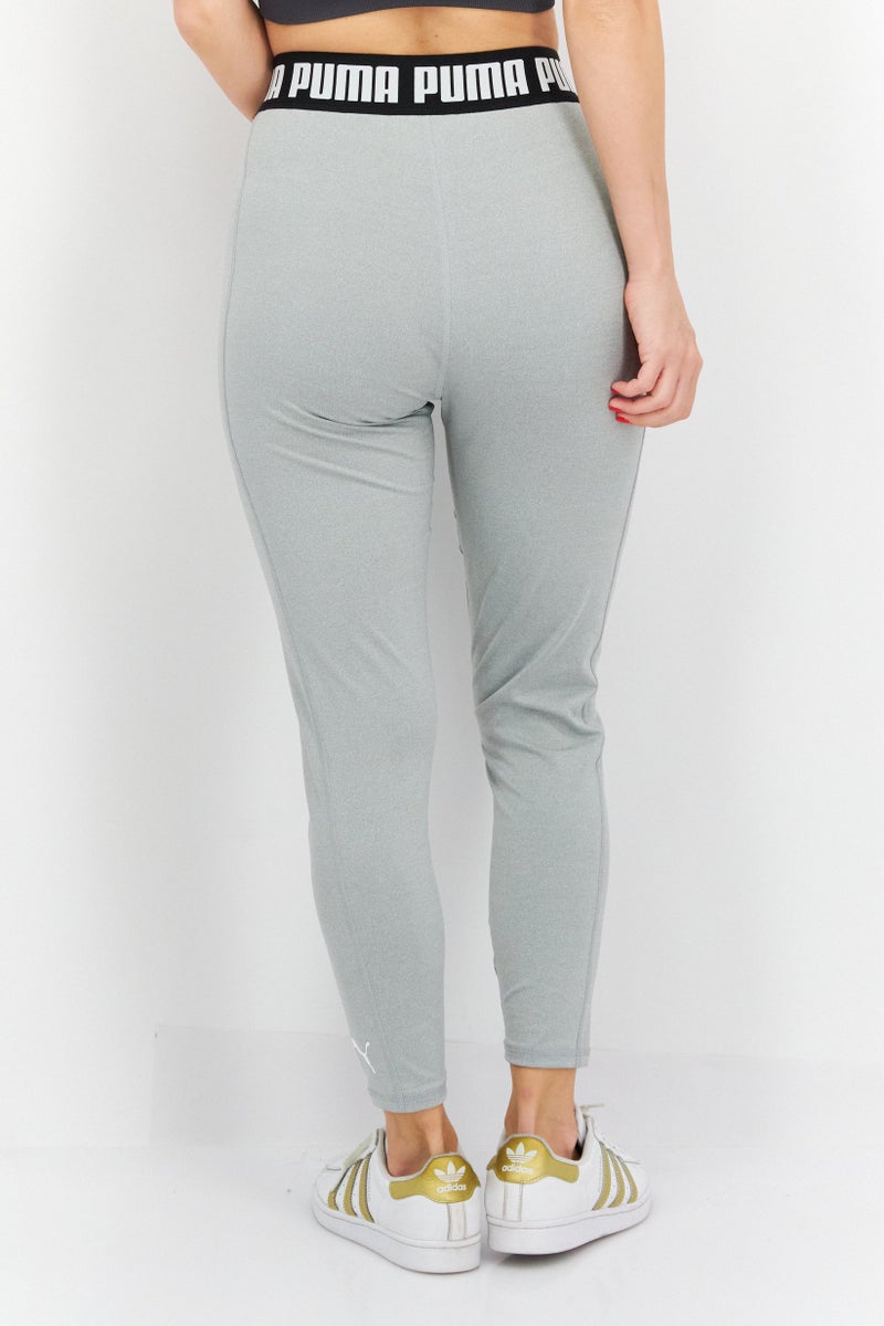 PUMA Women Tight Fit Pull-On Training Tight, Light Grey Heather - Image 2